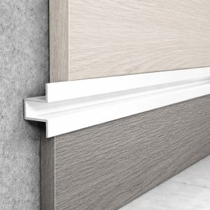 Білий профіль для кріплення стінових панелей U31/13. Довжина 3,0 м.