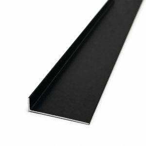Алюмінієвий чорний різнобічний кут 50×15×1.5. Довжина 3,0 м.